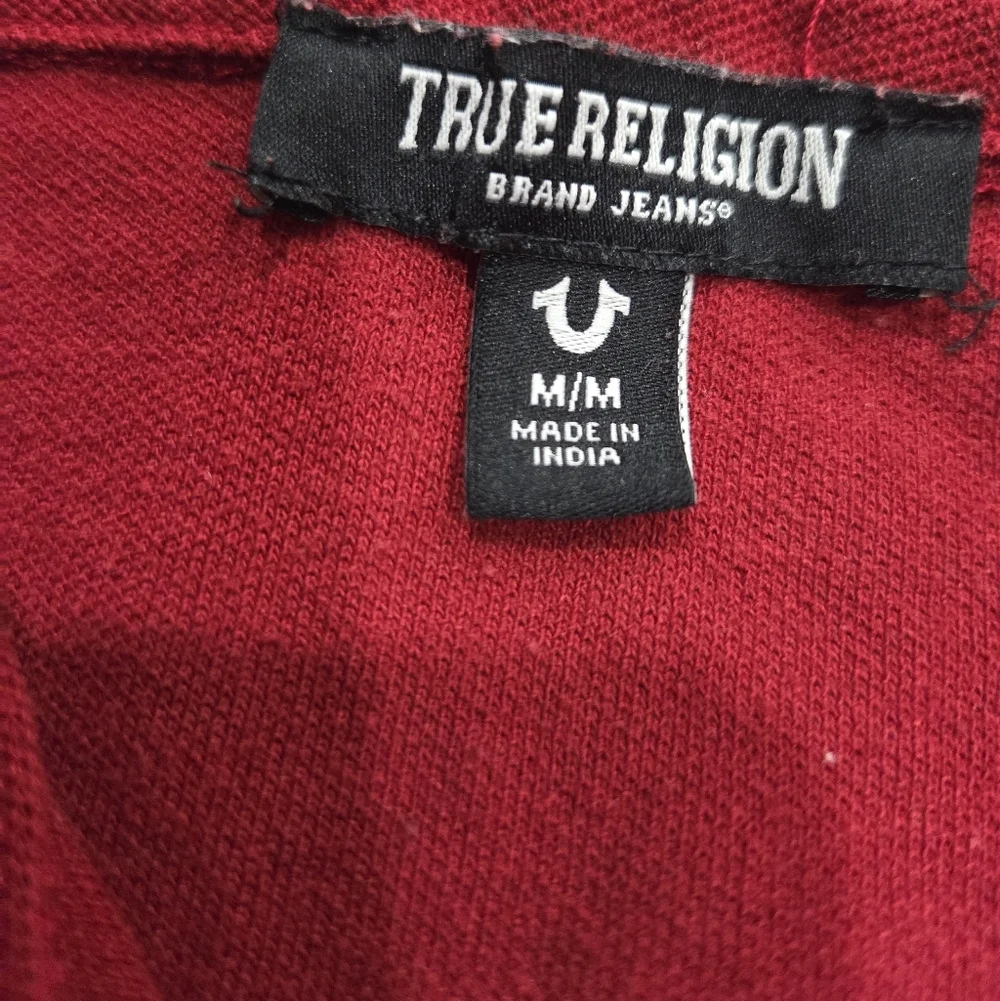 True Religion Men's Polo Shirt in Bold Red Sz.M